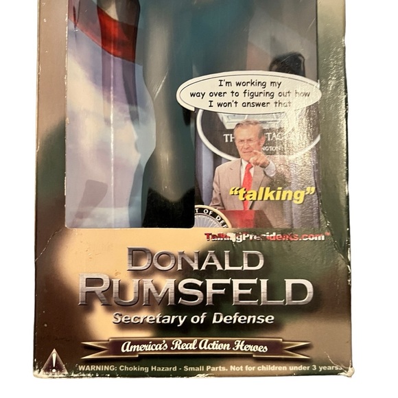 Vintage "Rummy" Donald Rumsfeld Doll NIB - Picture 2 of 7